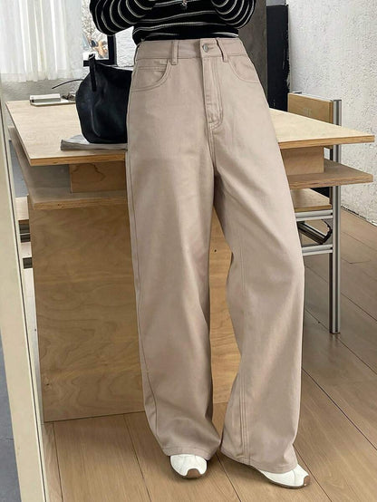 Low-Rise Straight Jeans