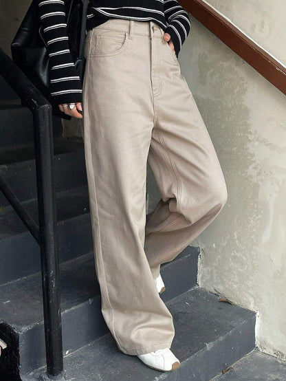 Low-Rise Straight Jeans