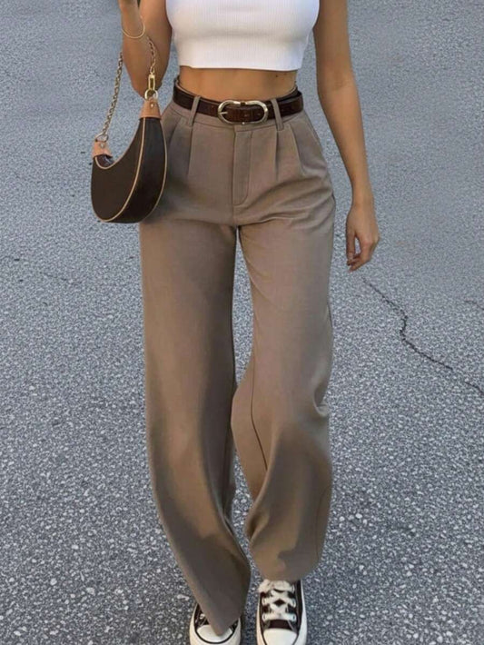 Pantaloni a gamba dritta stile vintage