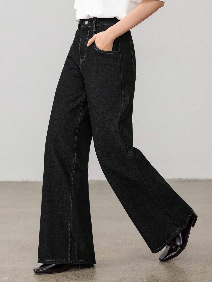 Extra-Long Loose Straight Jeans