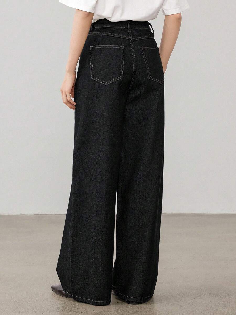 Extra-Long Loose Straight Jeans