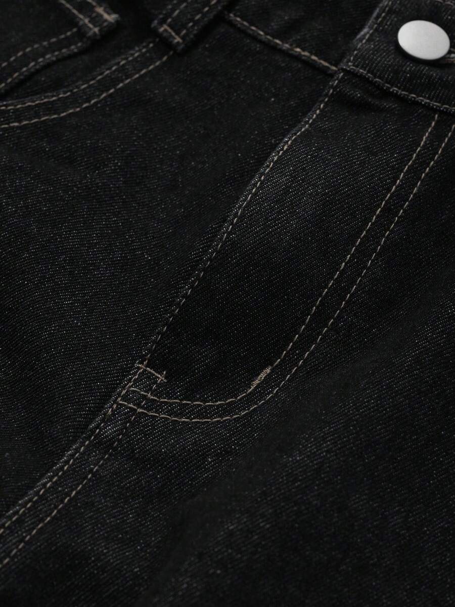 Extra-Long Loose Straight Jeans