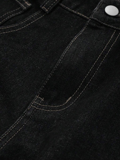 Extra-Long Loose Straight Jeans