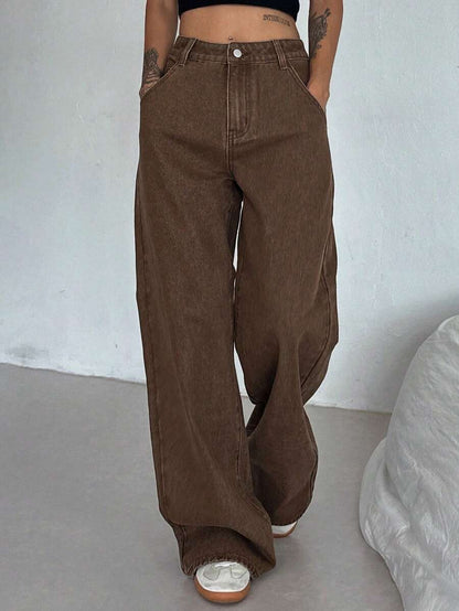 Extra-Long Loose Straight Jeans