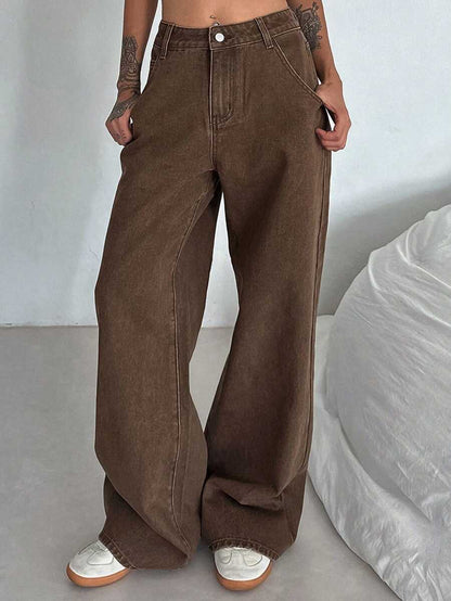 Extra-Long Loose Straight Jeans