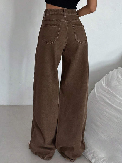 Extra-Long Loose Straight Jeans