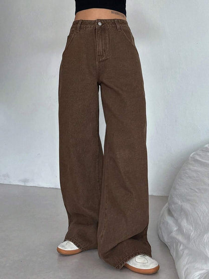 Extra-Long Loose Straight Jeans