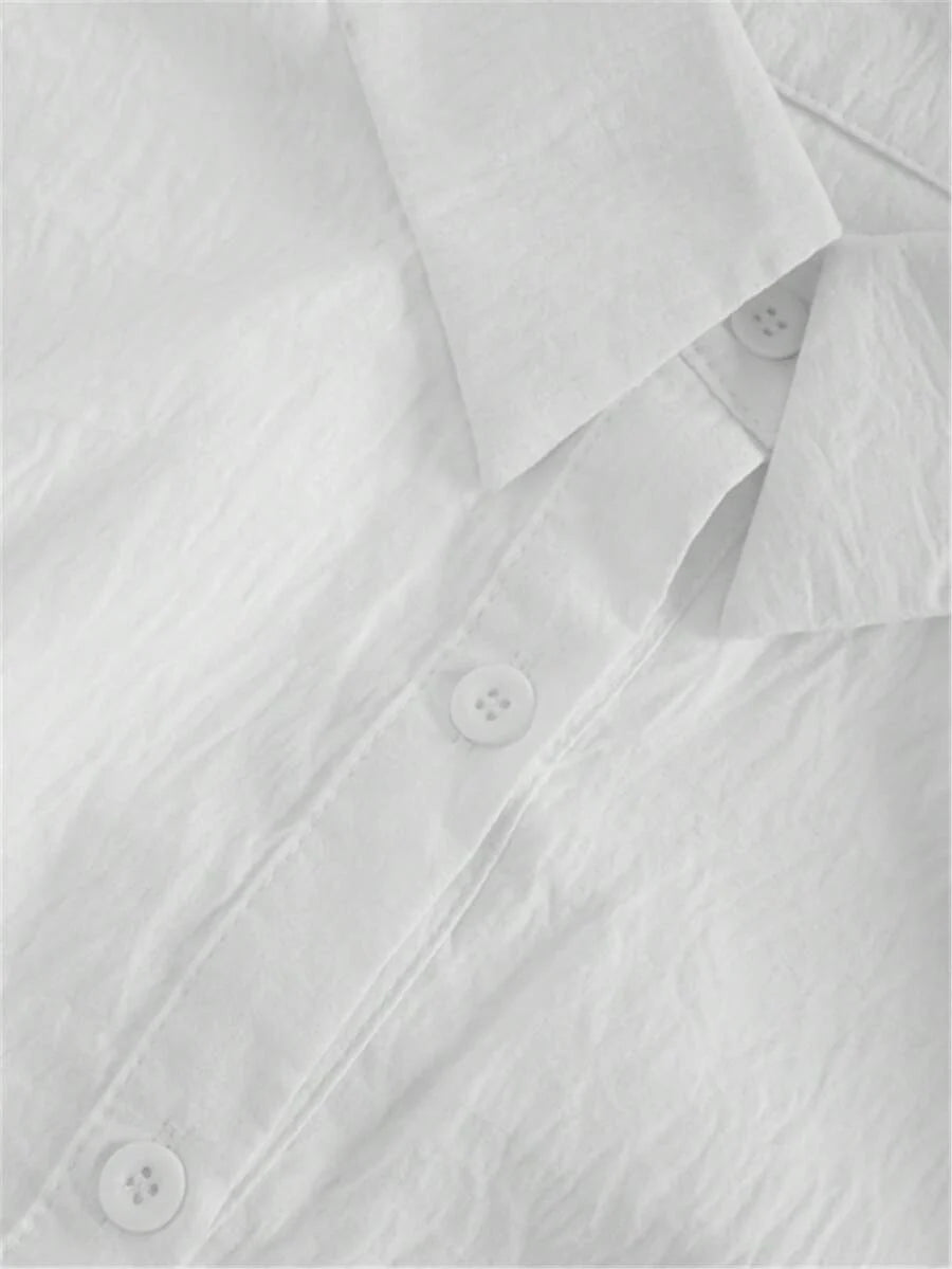 Camicia con maniche a vescovo taglia grande