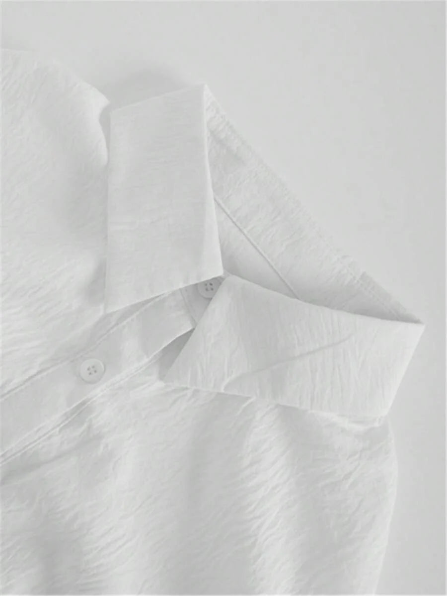 Camicia con maniche a vescovo taglia grande