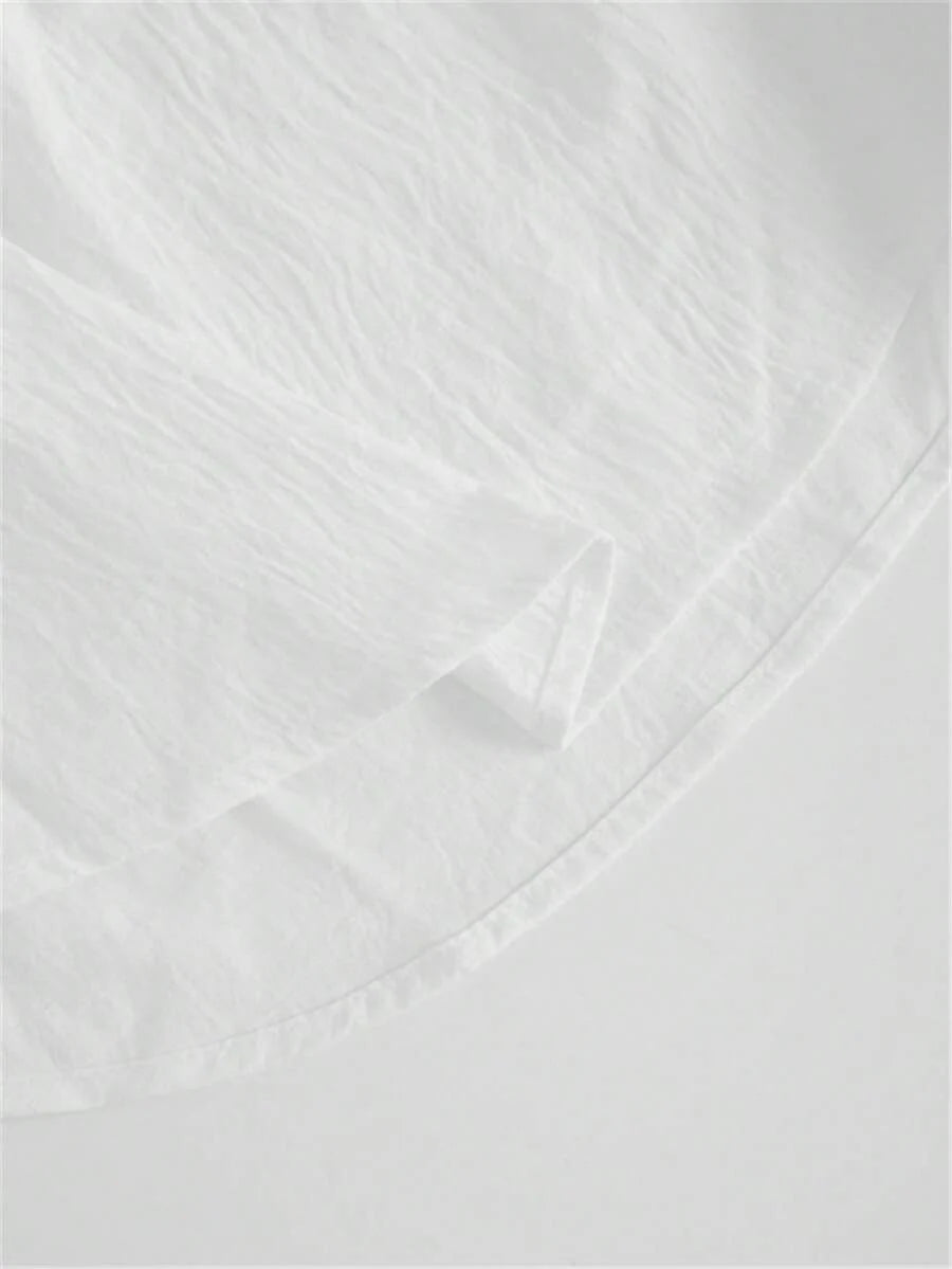 Camicia con maniche a vescovo taglia grande