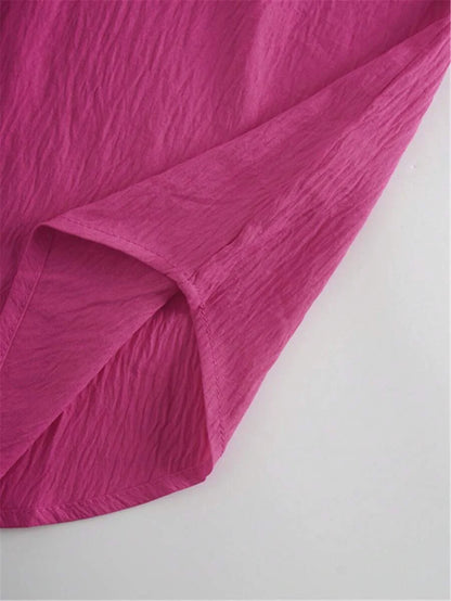 Camicia con maniche a vescovo taglia grande