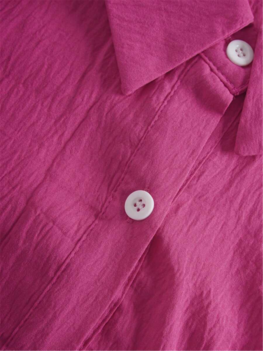 Camicia con maniche a vescovo taglia grande