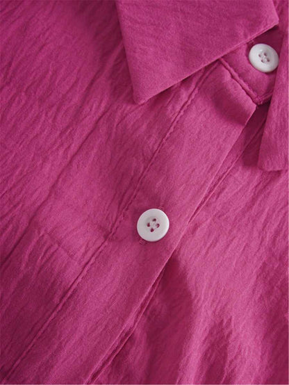 Camicia con maniche a vescovo taglia grande