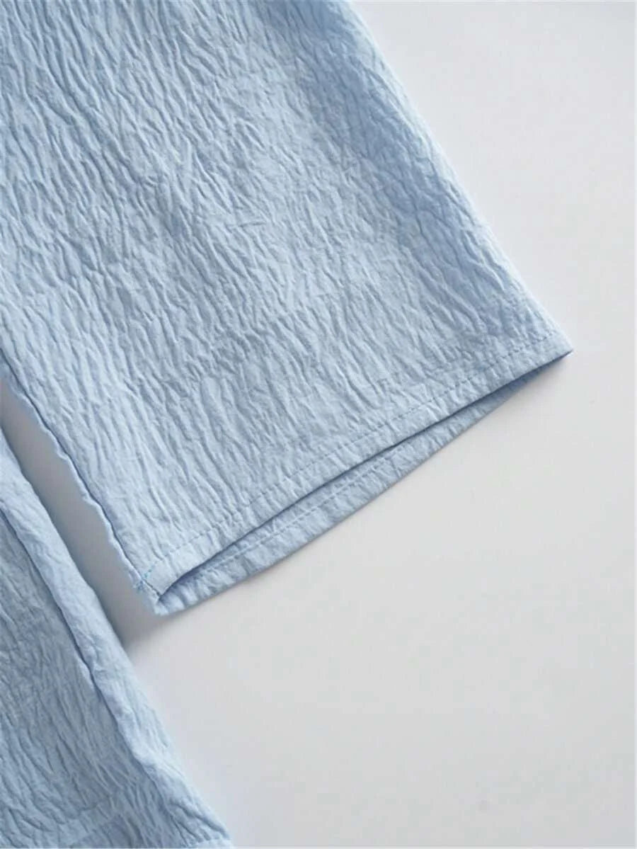 Camicia con maniche a vescovo taglia grande