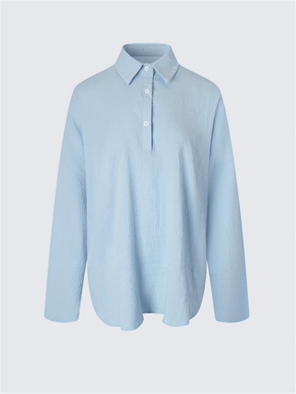 Camicia con maniche a vescovo taglia grande
