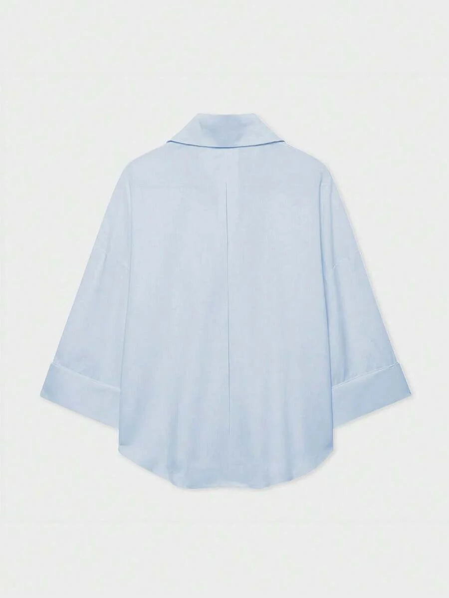 Camisa Oversize con Manga Kimono