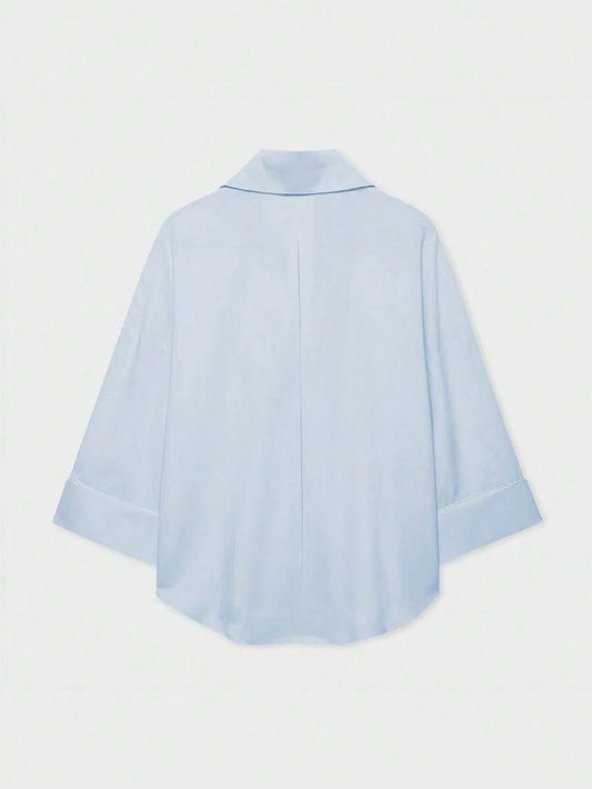 Camisa Oversize con Manga Kimono