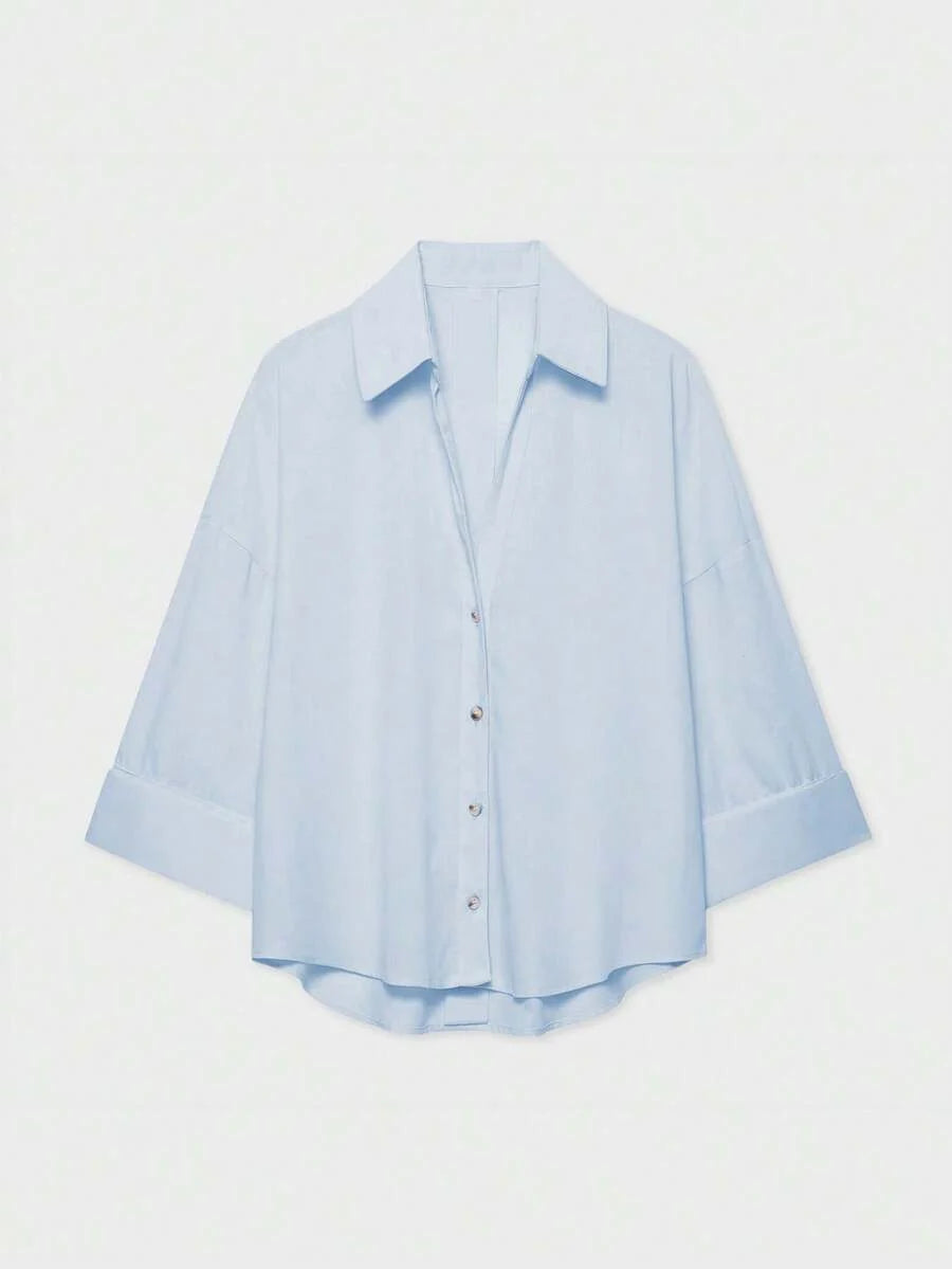 Camisa Oversize con Manga Kimono