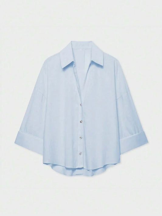 Camisa Oversize con Manga Kimono
