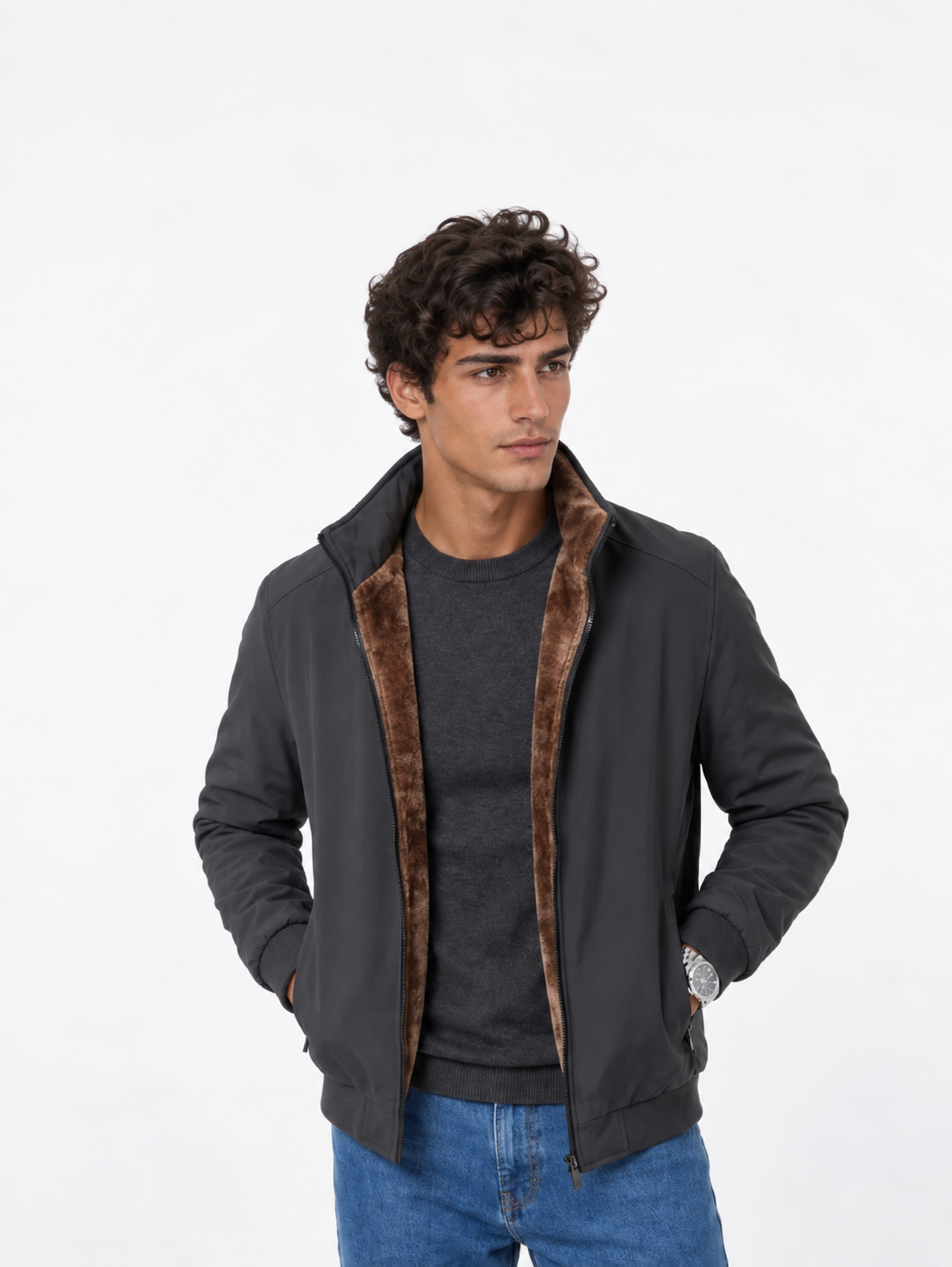Chaqueta Casual con Forro Térmico