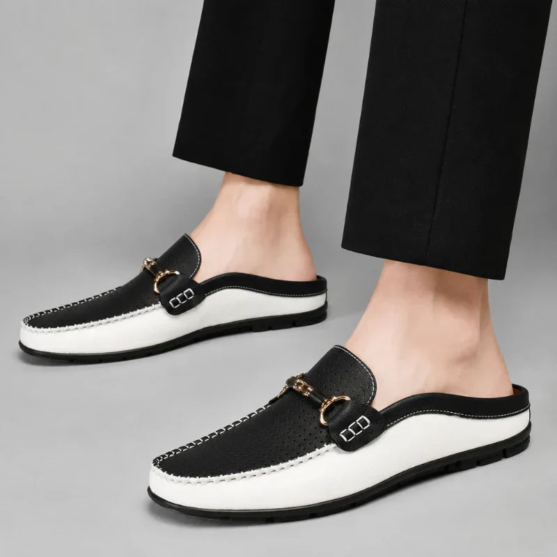 Mocasines Destalonados de Piel