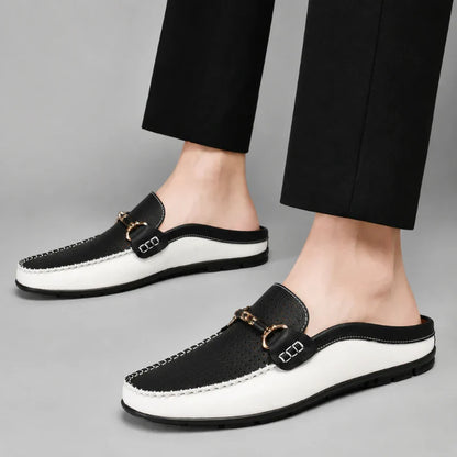 Mocasines Destalonados de Piel