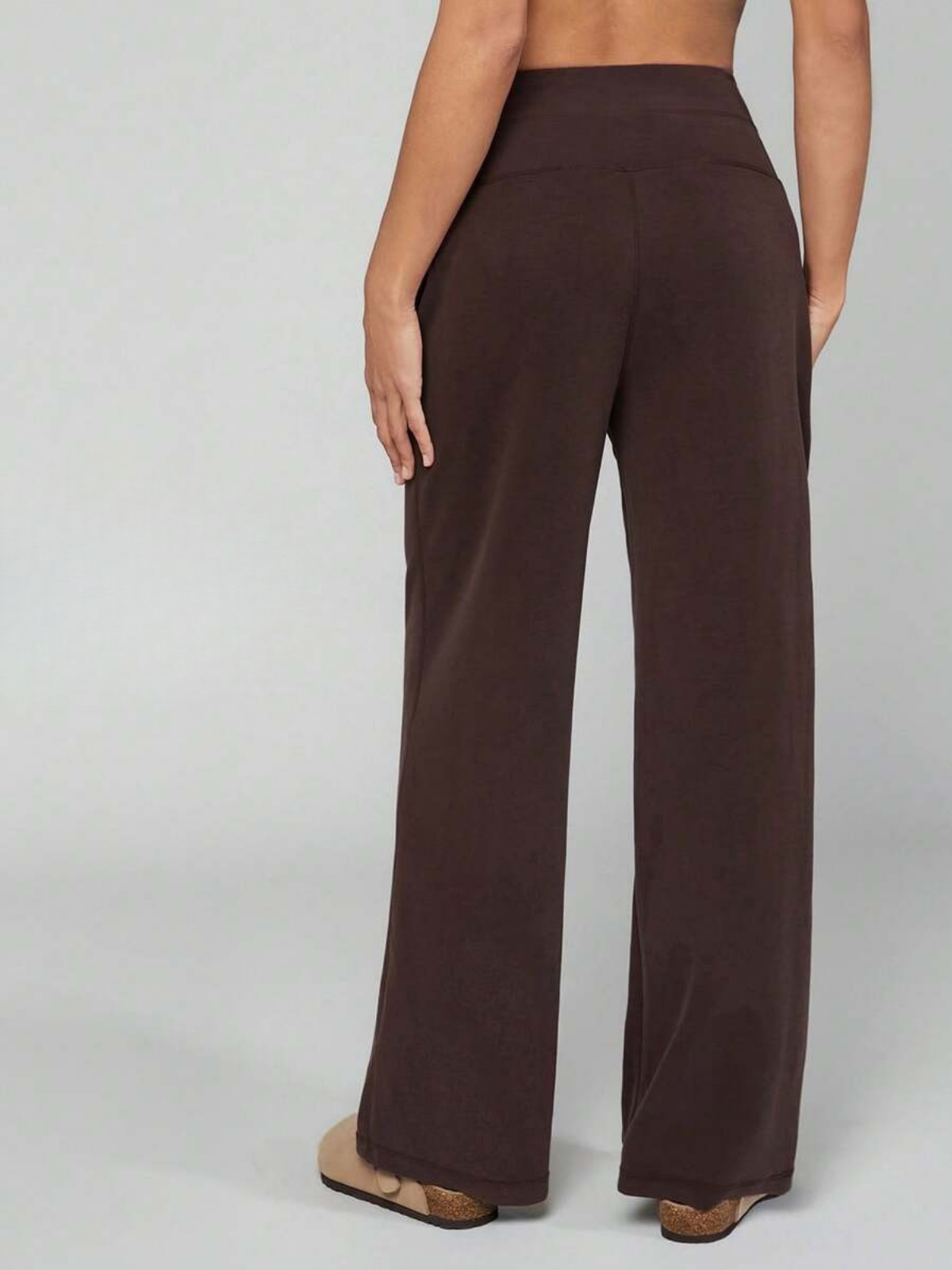 Pantaloni a gamba larga in modal con tasche