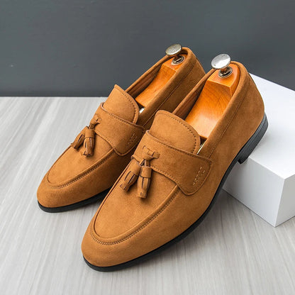 CARLOS | MOCASINES DE ANTE CON BORLAS