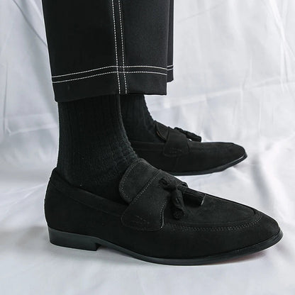 CARLOS | MOCASINES DE ANTE CON BORLAS