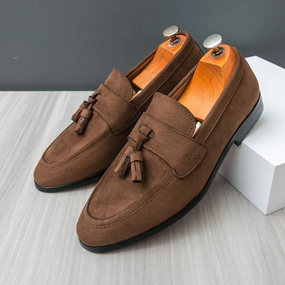CARLOS | MOCASINES DE ANTE CON BORLAS