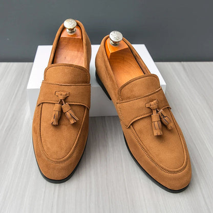 CARLOS | MOCASINES DE ANTE CON BORLAS