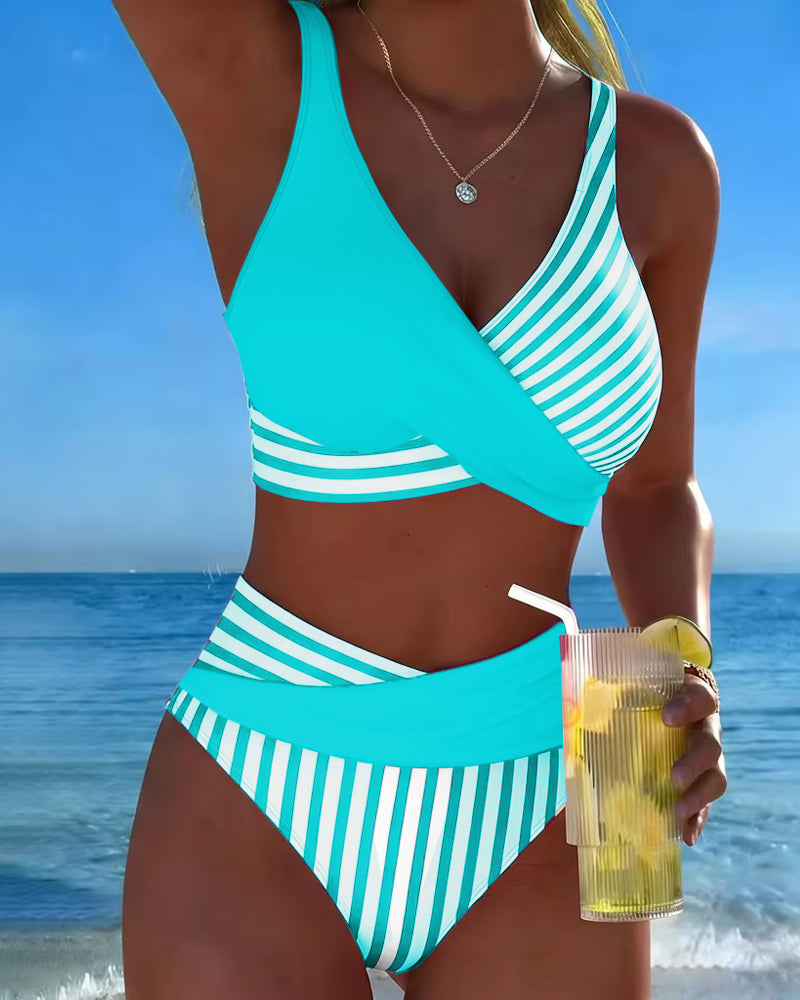 Giulia | Bikini a Rayas Cruzadas