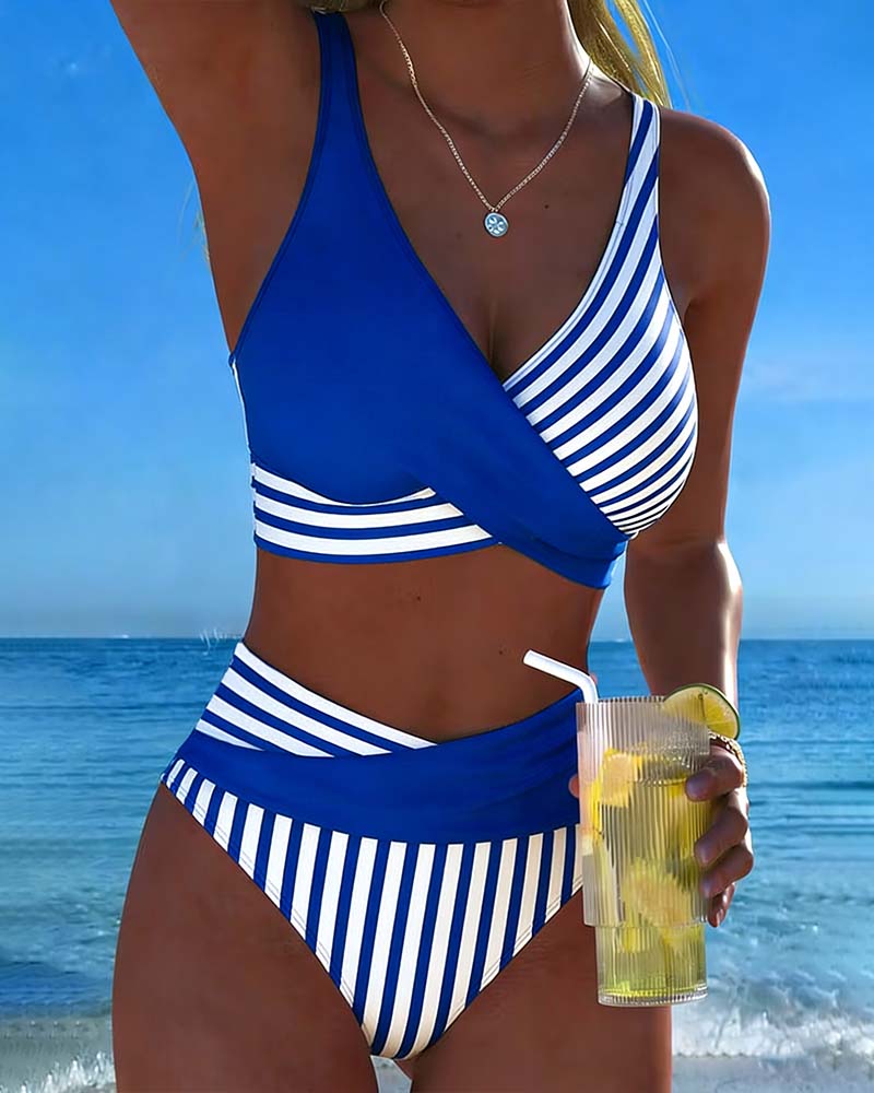 Giulia | Bikini a Rayas Cruzadas