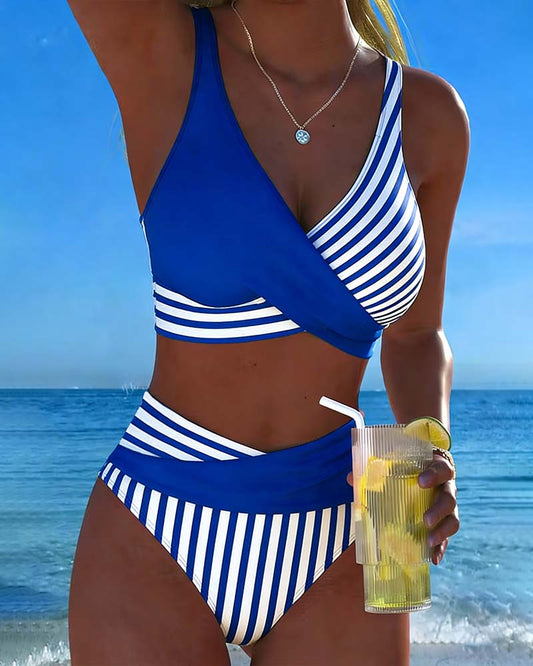 Giulia | Bikini a Rayas Cruzadas
