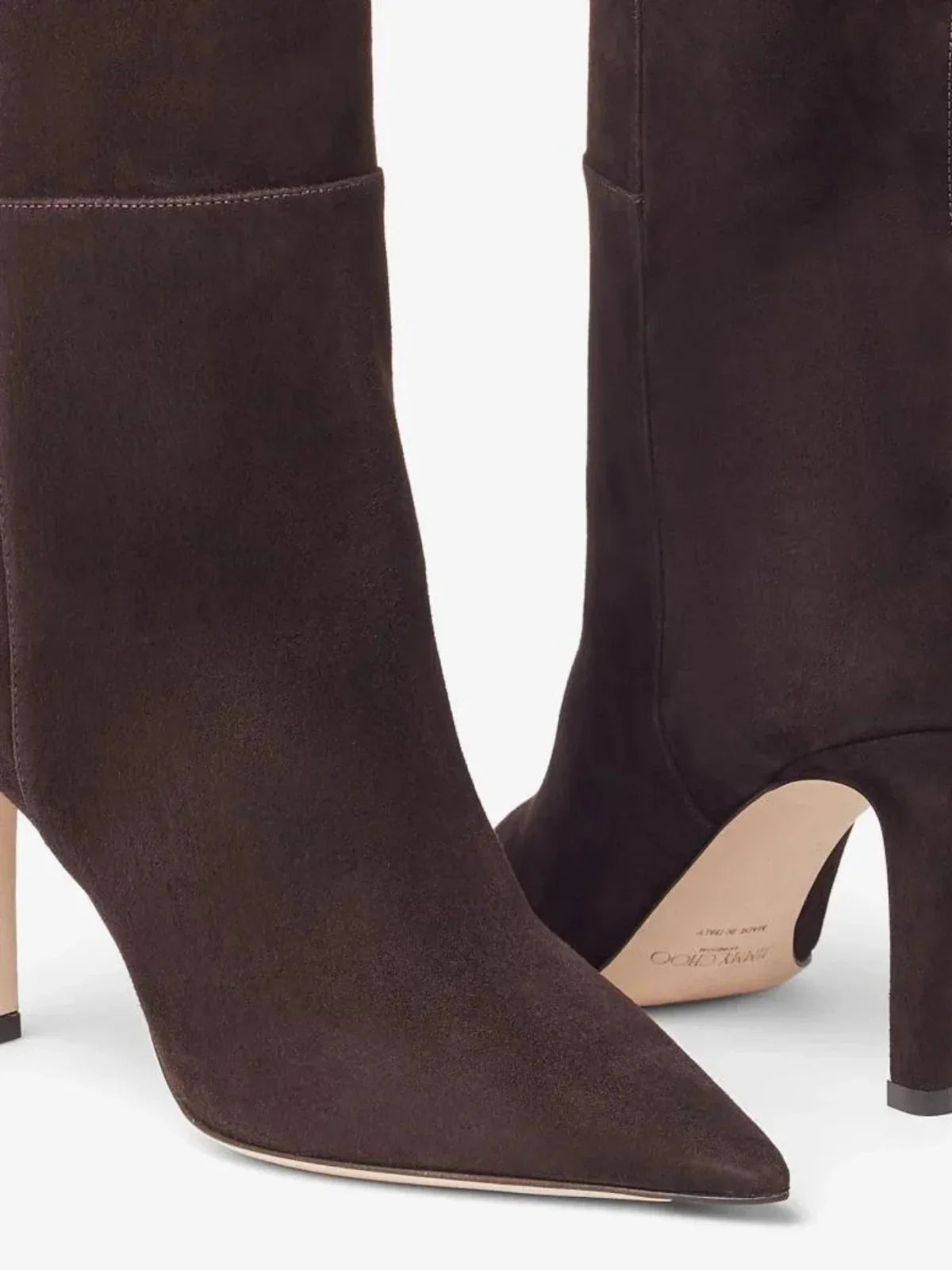 Stiletto Heeled Pointed-Toe Boots