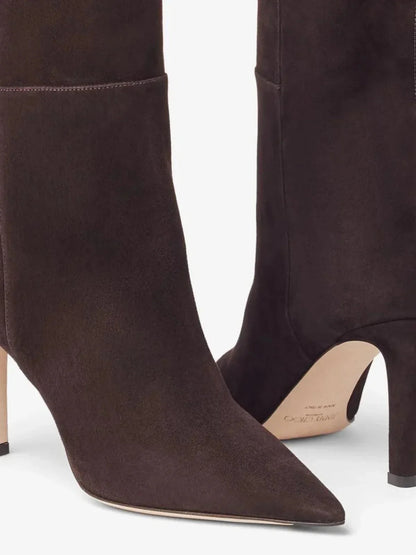 Stiletto Heeled Pointed-Toe Boots