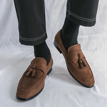 CARLOS | MOCASINES DE ANTE CON BORLAS