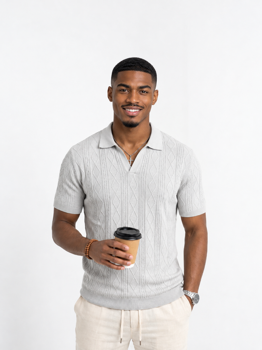 Camiseta Casual con Aberturas Laterales
