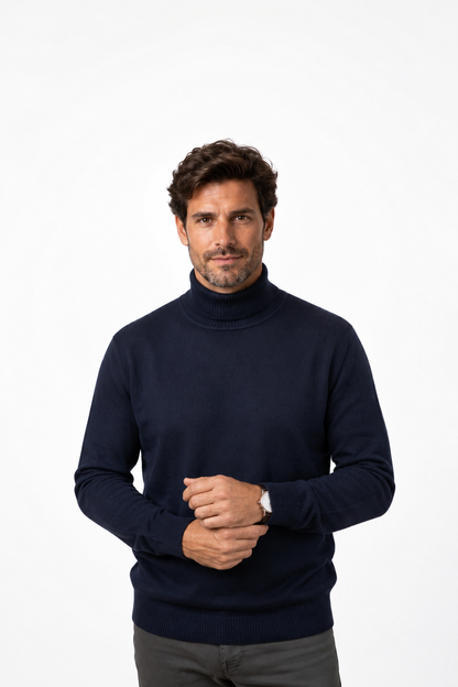 Jersey de Cuello Alto de Cachemira