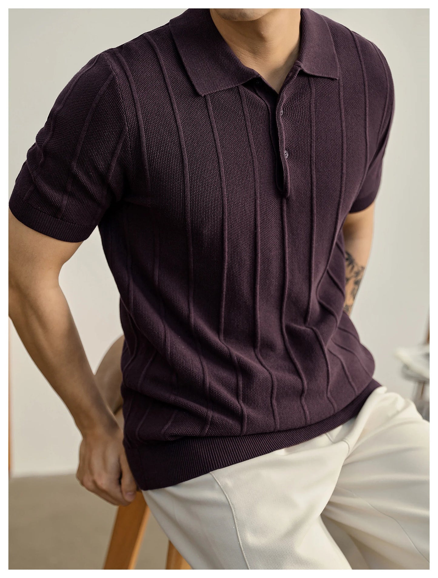 LEO | POLO DE PUNTO TEXTURIZADO