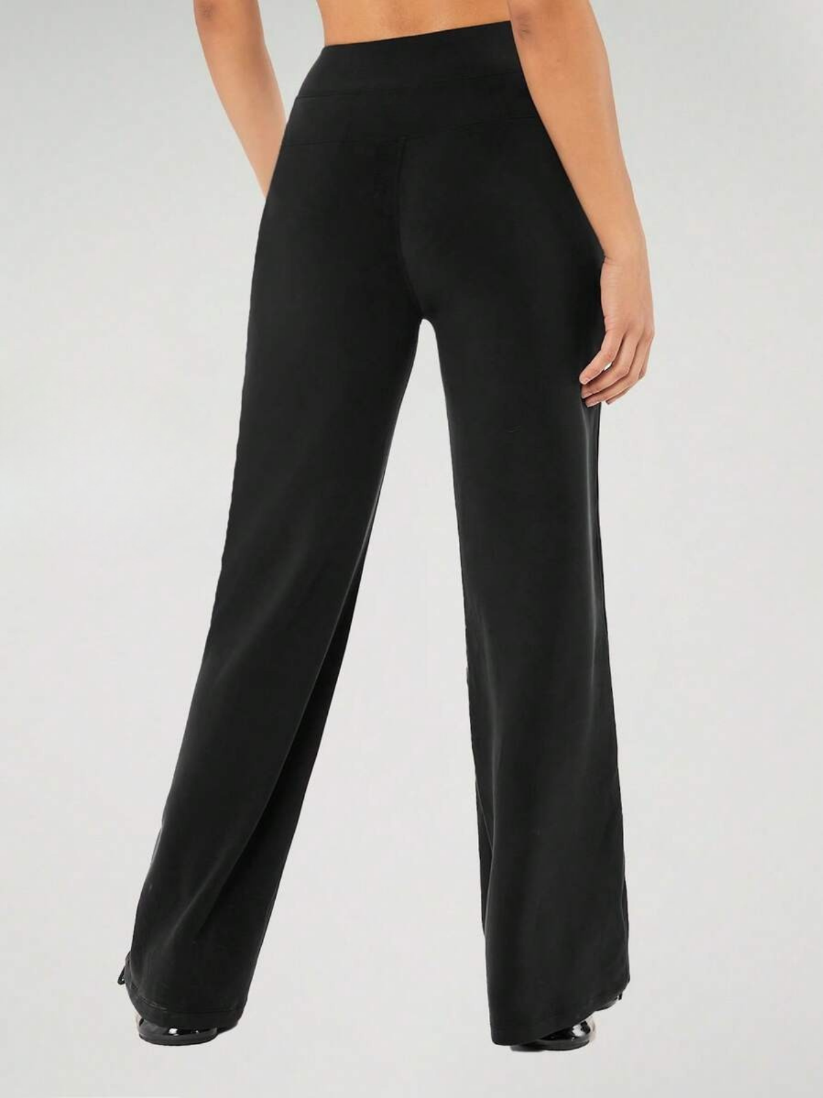 Pantaloni a gamba larga in modal con tasche