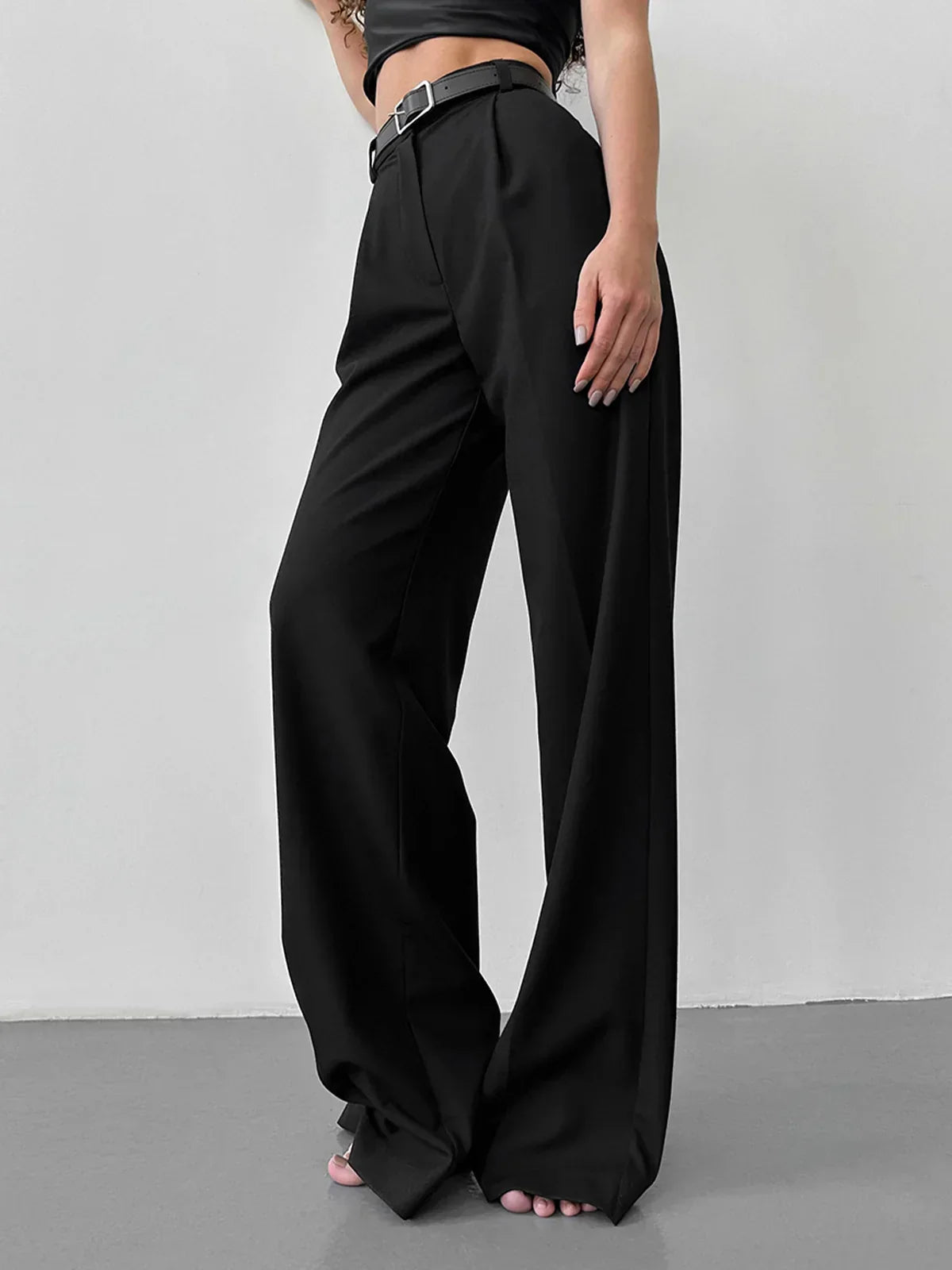 High-Waisted Wide-Leg Pants