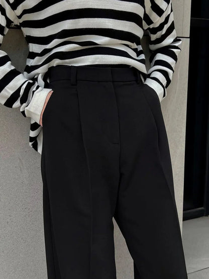 High-Waisted Wide-Leg Pants
