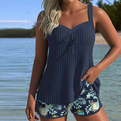 Solea | Tankini Corto a Rayas