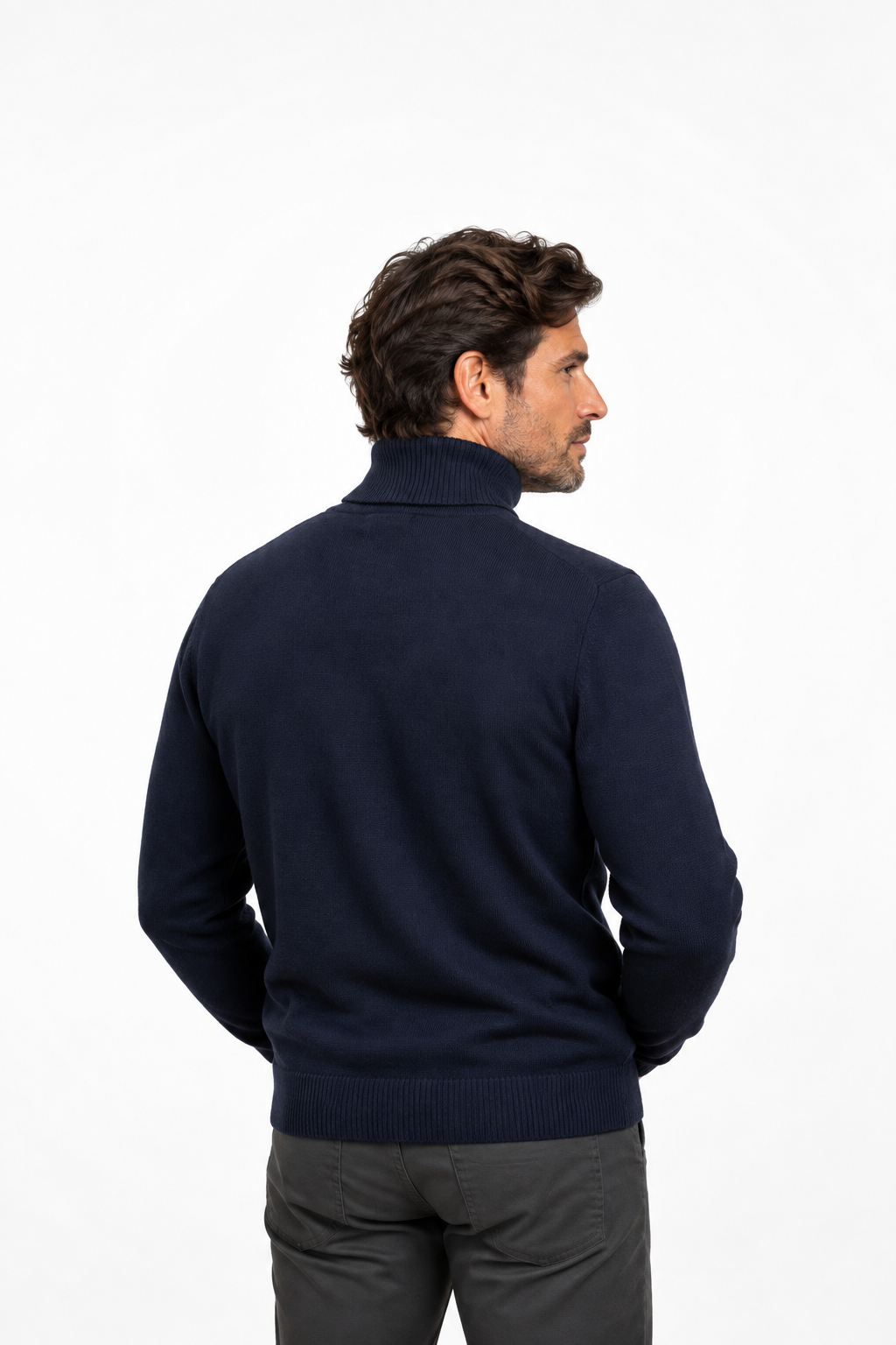 Jersey de Cuello Alto de Cachemira