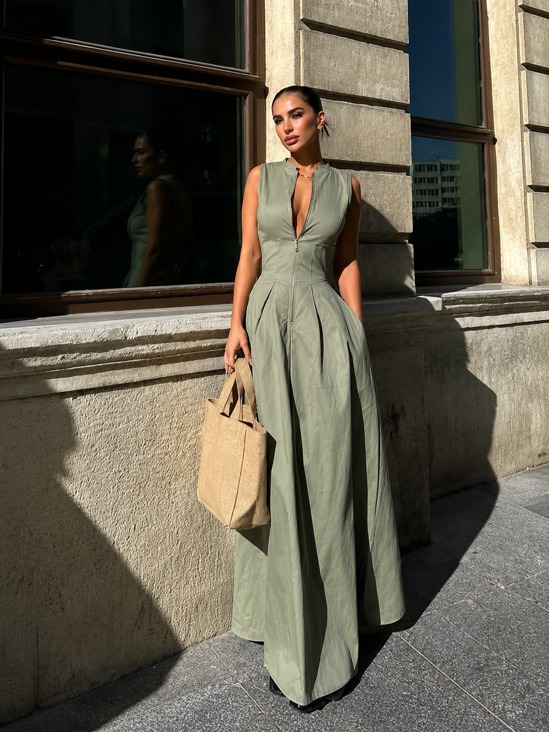 ANDREA | VESTIDO SIN MANGAS DE CINTURA ALTA