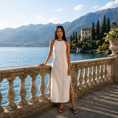 Jimena | Vestido Midi con Detalles Bordados