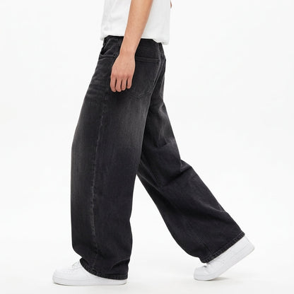 Retro-Style Wide-Leg Jeans