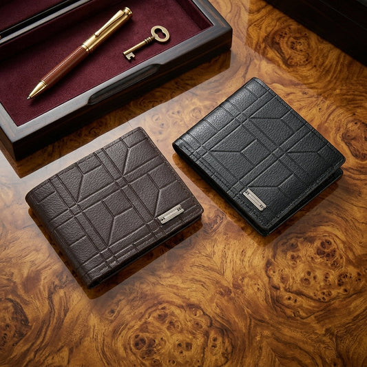 Cartera de Piel Plegable