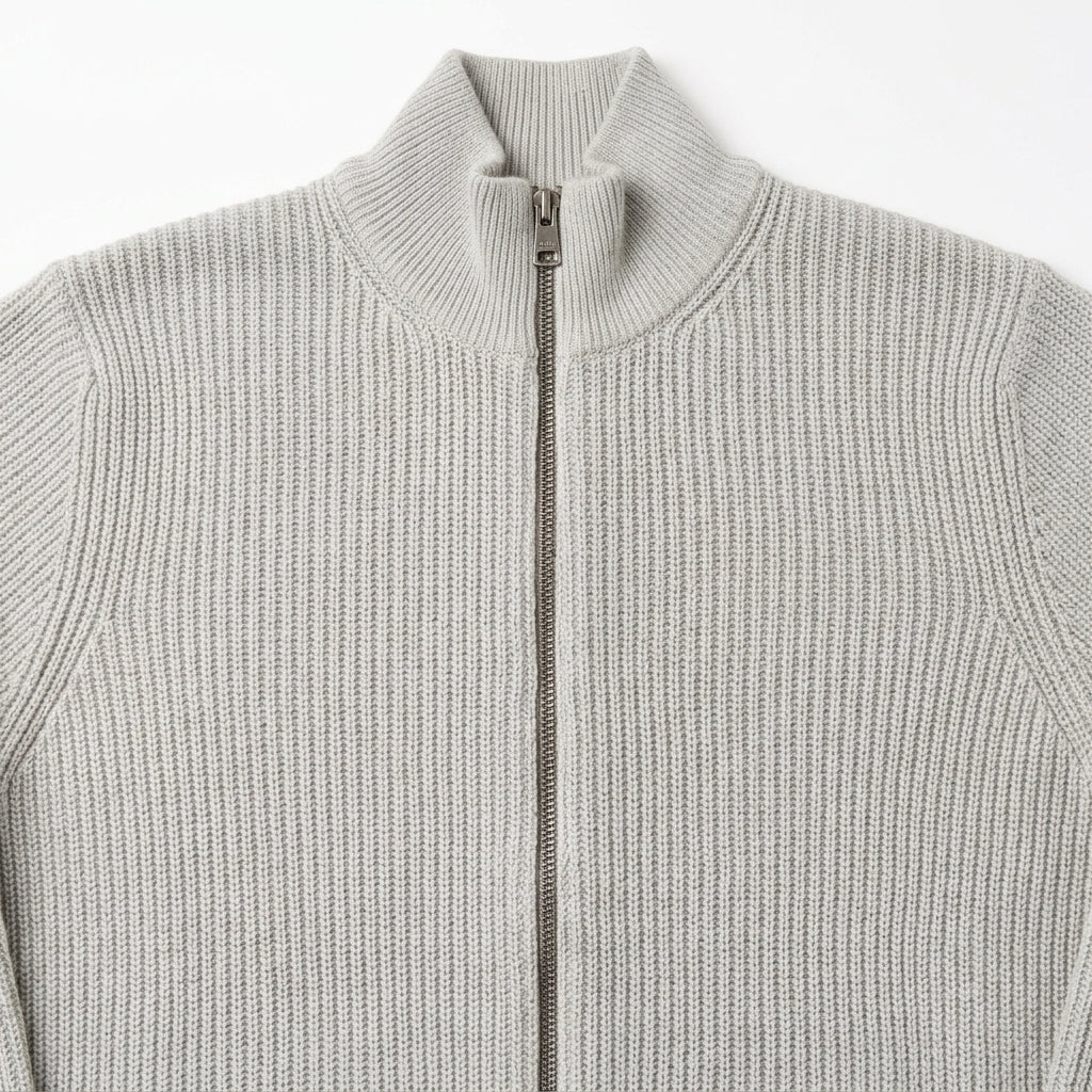 Zipped Knit Jumper